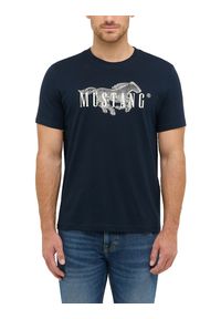 Męski T-Shirt Mustang Style Austin Dark Sapphire 1016858 4136 #1