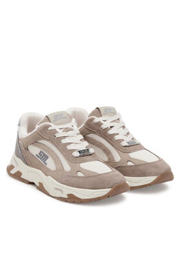 Steve Madden Sneakersy Sneak Peak-E SM19000129 Brązowy. Kolor: brązowy. Materiał: materiał