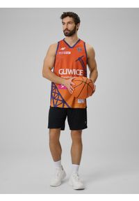 4f - 4F Koszulka meczowa replika domowa z sezonu 2025/26 męska 4F x GTK Gliwice - pomarańczowa S. Kolor: pomarańczowy. Materiał: materiał. Wzór: nadruk #2
