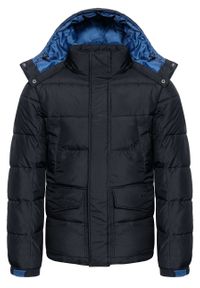 Lee - LEE PUFFER JACKET MĘSKA KURTKA ZIMOWA LOGO L87XUM01. Materiał: jeans, puch. Sezon: zima #10