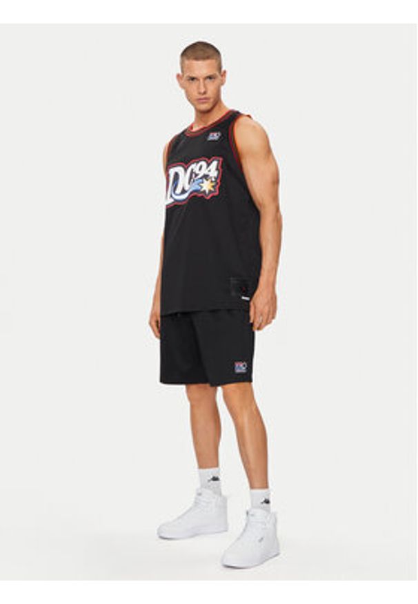 DC Szorty sportowe The Champs Short ADYWS03076 Czarny Regular Fit. Kolor: czarny. Materiał: syntetyk. Styl: sportowy