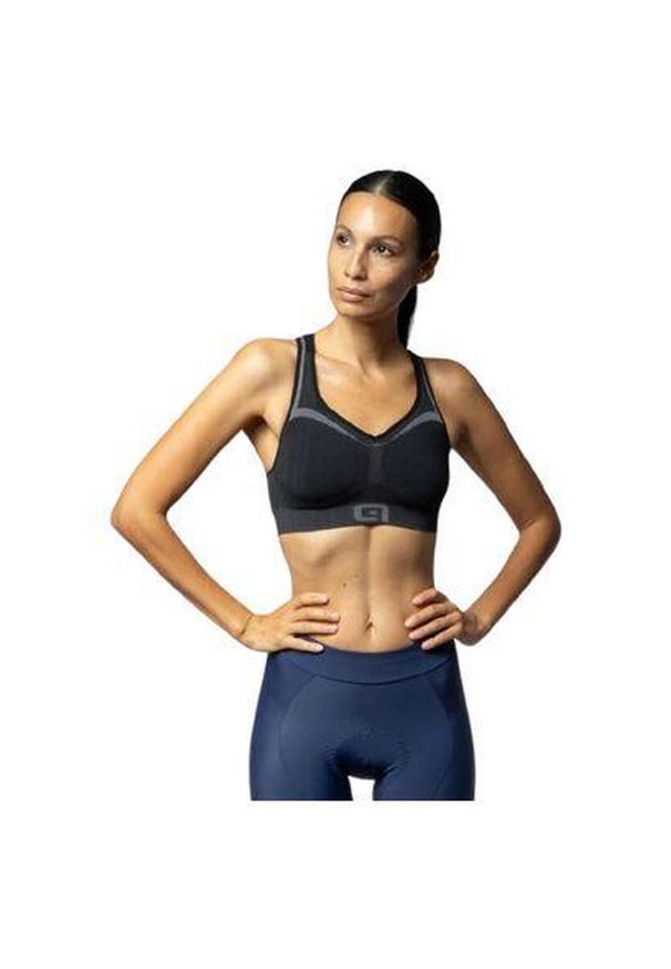 ALÉ CYCLING - Stanik rowerowy Alé Cycling Ale Bra. Kolor: wielokolorowy, czarny, szary