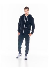 LEONE 1947 APPAREL - Męski dres z kapturem i zamkiem błyskawicznym Welcome Back. Kolor: czarny. Materiał: dresówka. Sport: fitness