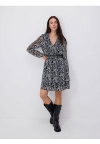 Reserved - Sukienka mini - czarny. Kolor: czarny. Materiał: tkanina. Długość: mini #1