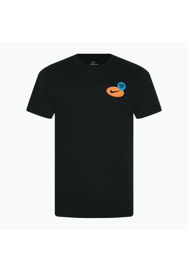 Koszulka treningowa męska Nike Dri-Fit Fitness. Kolor: wielokolorowy, czarny. Technologia: Dri-Fit (Nike). Sport: fitness