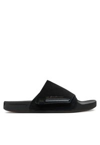Quiksilver Klapki Rivi AQYL101378 Czarny. Kolor: czarny. Materiał: zamsz, skóra