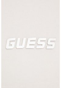 Guess - GUESS Beżowa męska bluza z lampasami Mickey, Rozmiar XXL. Okazja: na co dzień. Kolor: beżowy. Materiał: materiał, poliester, bawełna. Styl: elegancki, casual, sportowy #5