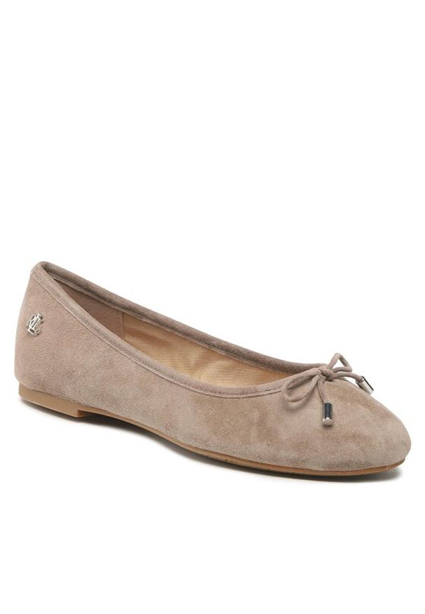 Lauren Ralph Lauren - LAUREN RALPH LAUREN Baleriny Jayna 802882590004 Szary. Kolor: szary. Materiał: zamsz, skóra