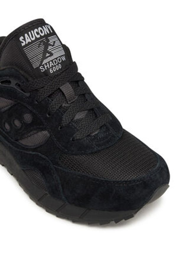 Saucony Sneakersy Shadow 6000 S70441 72 Czarny. Kolor: czarny. Materiał: skóra, zamsz