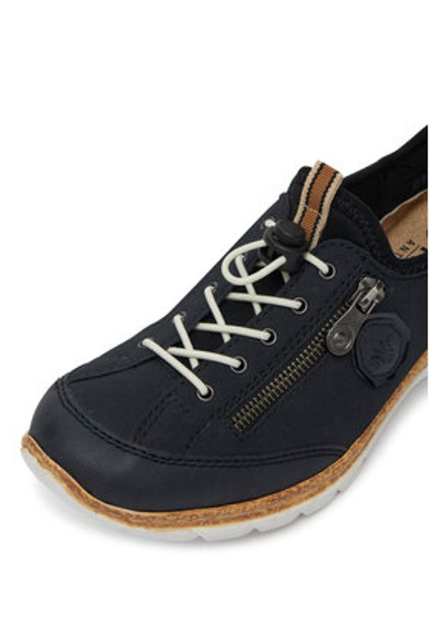 Rieker Sneakersy N4263-14 Granatowy. Kolor: niebieski. Materiał: materiał, syntetyk
