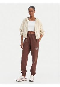 Reebok Spodnie dresowe Cl Ae Pant 100202799 Brązowy Regular Fit. Kolor: brązowy. Materiał: bawełna #6