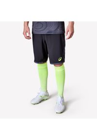 KIPSTA - Spodenki piłkarskie Kipsta Viralto II. Kolor: zielony, żółty, szary, czarny, wielokolorowy. Materiał: materiał, elastan, poliester. Sport: piłka nożna