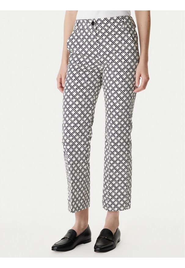 Marella Spodnie materiałowe Classi 2615131201 Czarny Slim Fit. Kolor: czarny. Materiał: bawełna