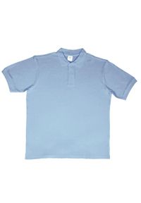 SG - Męska Bawełniana Koszulka Polo Z Krótkim Rękawem Typu Ringspun. Typ kołnierza: polo. Kolor: niebieski. Materiał: bawełna. Długość rękawa: krótki rękaw. Długość: krótkie
