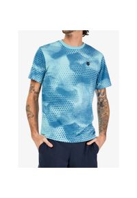FOX - Koszulka rowerowa męska Fox Aop SS Tech Tee. Kolor: niebieski