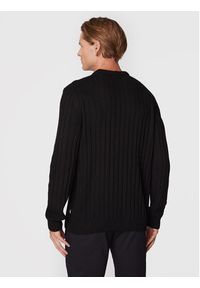 BOSS - Boss Sweter Laaron 50477360 Czarny Regular Fit. Kolor: czarny. Materiał: syntetyk, wiskoza