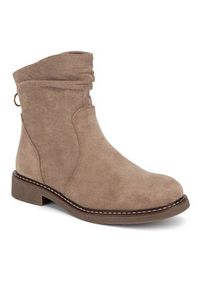 Clara Barson Botki WS2169-04 Beżowy. Kolor: beżowy. Materiał: materiał #4