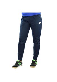 Spodnie dresowe piłkarskie dla dorosłych LOTTO DELTA PLUS PL. Kolor: niebieski. Materiał: dresówka. Sport: piłka nożna #1