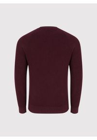 Pako Lorente - PAKO LORENTE – Bordowy bawełniany sweter męski. Okazja: na co dzień. Kolor: czerwony. Materiał: bawełna. Sezon: jesień. Styl: casual #9
