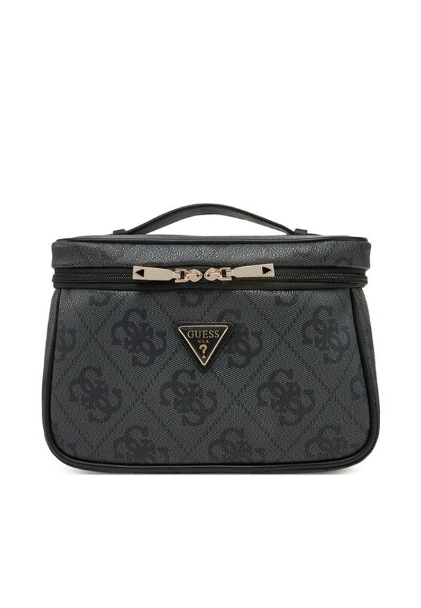 Guess Kosmetyczka TWOB86 88039 Czarny. Kolor: czarny. Materiał: skóra