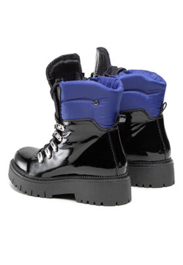 Sergio Bardi Trapery SB-70-12-001325 Czarny. Kolor: czarny. Materiał: skóra, lakier