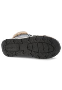 Niebieskie Botki Rieker Ocieplane Obuwie Damskie. Okazja: na co dzień. Zapięcie: sznurówki. Kolor: niebieski. Materiał: futro. Styl: casual, sportowy #8