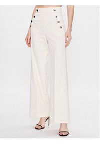 Marella Spodnie materiałowe Hiamre 2331310631 Écru Loose Fit. Materiał: syntetyk