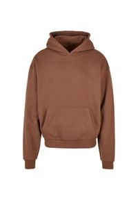 BUILD YOUR BRAND - Bawełniana Bluza Z Kapturem Dla Dorosłych Unisex Ultra Heavyweight Boxy Hoodie. Typ kołnierza: kaptur. Kolor: brązowy. Materiał: bawełna