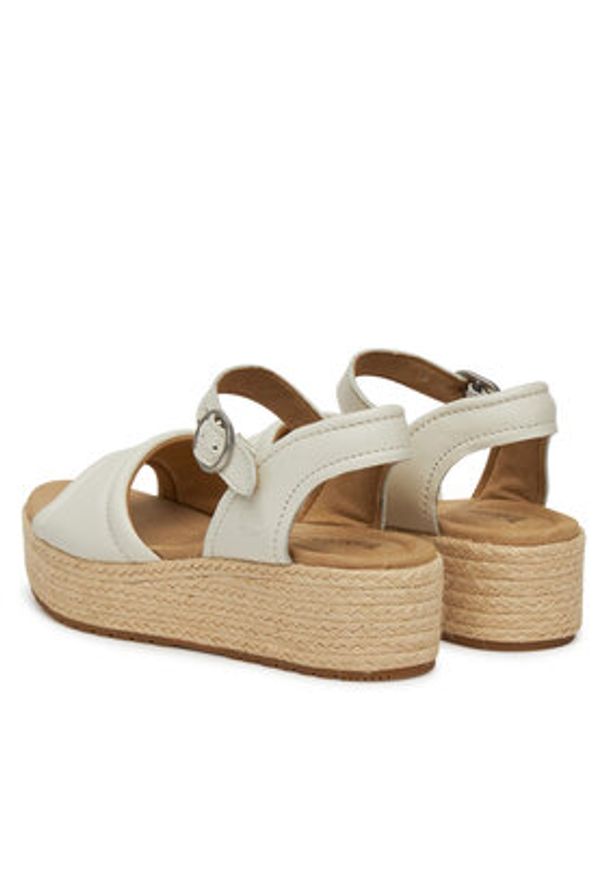 Timberland Espadryle Santorini Sun TB0A4168ETD1 Écru. Materiał: skóra