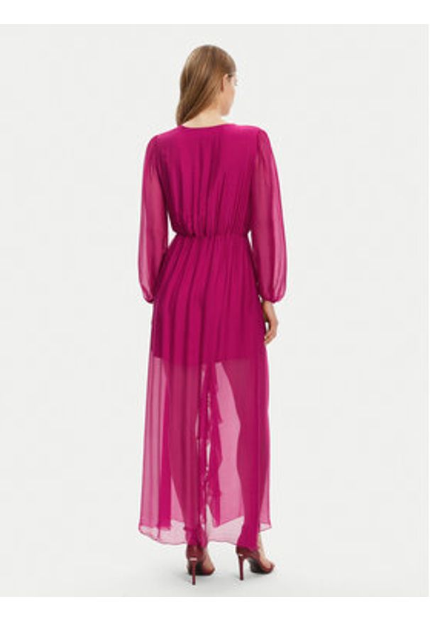 Haveone Sukienka letnia AFF-N013 Różowy Loose Fit. Kolor: różowy. Materiał: wiskoza. Sezon: lato