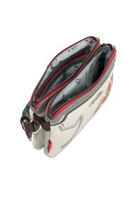 Biała Torebka Anekke Stylowa Listonoszka Damska. Kolor: biały. Wzór: haft. Dodatki: z haftem. Styl: elegancki #5