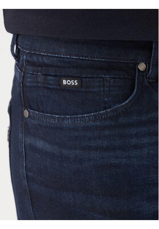 BOSS Jeansy H-Delaware 50555263 Granatowy Slim Fit. Kolor: niebieski