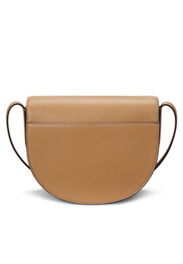 Lauren Ralph Lauren - LAUREN RALPH LAUREN Torebka Witley Leather Medium Embossed Logo Crossbody Bag 431950130008 Brązowy. Kolor: brązowy. Materiał: skórzane