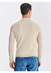 Pako Lorente - PAKO LORENTE – Beżowy półgolf męski. Okazja: na co dzień. Kolor: szary, beżowy, czarny. Materiał: poliester, wiskoza. Sezon: jesień. Styl: casual #7