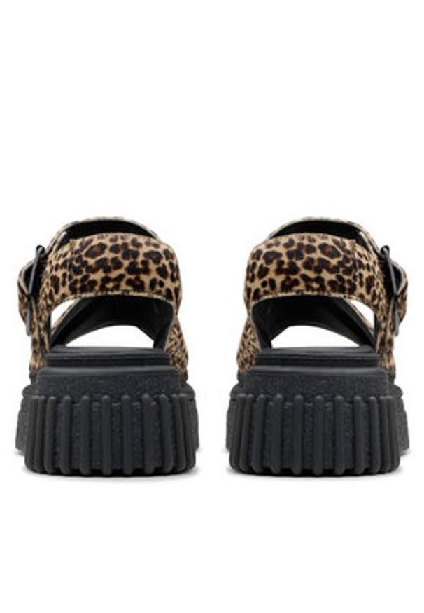 Clarks Sandały Evamar Wish 26182050 Brązowy. Kolor: brązowy. Materiał: skóra, zamsz