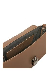 Calvin Klein Torebka Ck Plaque Medium Shoulder Bag K60K612783 Brązowy. Kolor: brązowy. Materiał: skórzane #3