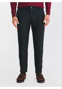 Pako Lorente - PAKO LORENTE - Czarne spodnie męskie. Kolor: czarny. Materiał: poliester, wiskoza, elastan. Wzór: gładki. Sezon: zima, jesień. Styl: klasyczny #1