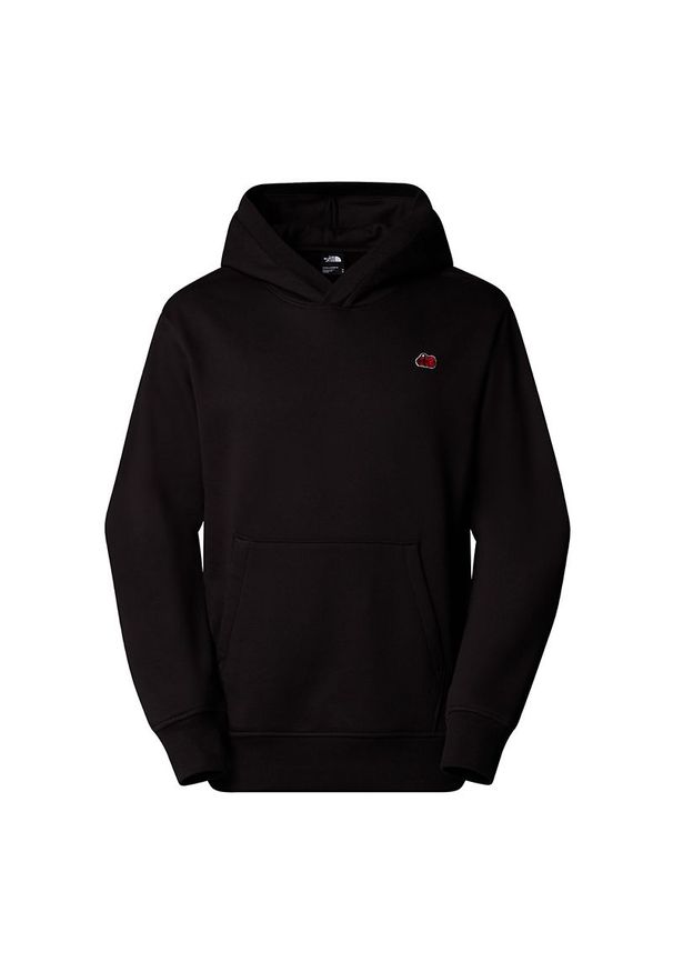 Bluza męska The North Face Icons 0A8EU8JK31 - czarna. Okazja: na co dzień. Typ kołnierza: kaptur. Kolor: czarny. Materiał: bawełna, materiał, polar. Wzór: aplikacja. Styl: casual, klasyczny