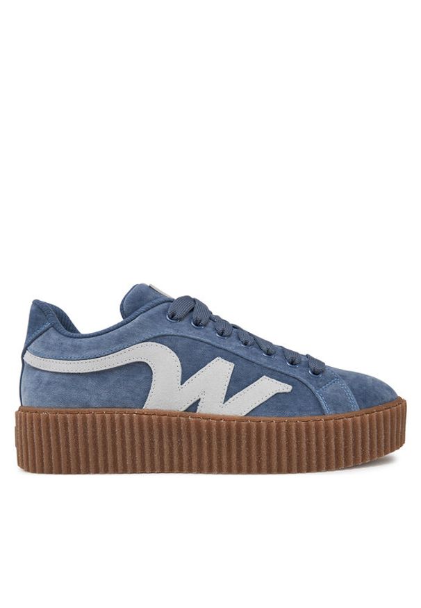 Weekend Max Mara Sneakersy 2515761094600 Niebieski. Kolor: niebieski. Materiał: zamsz, skóra