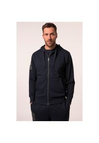 JAY-PI - Męska Kurtka z kapturem Iron Anvil fitness kaptur do rozm. 7XL. Typ kołnierza: kaptur. Kolekcja: plus size. Kolor: niebieski. Materiał: materiał, poliester, bawełna. Sport: fitness