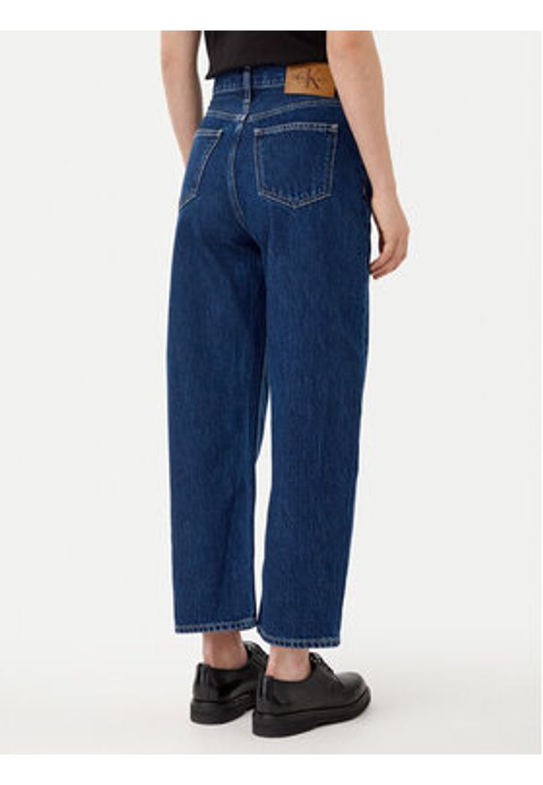 Calvin Klein Jeans Jeansy Barrel J20J225004 Granatowy Loose Fit. Kolor: niebieski
