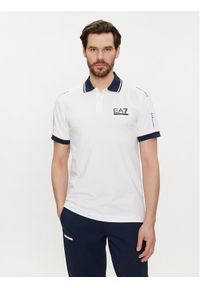 EA7 Emporio Armani Polo 3DPF20 PJ03Z 1100 Biały Regular Fit. Typ kołnierza: polo. Kolor: biały. Materiał: bawełna #1