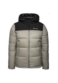 Champion - Kurtka turystyczna męska. Typ kołnierza: kaptur. Kolor: szary. Materiał: poliamid. Sezon: zima. Styl: sportowy #1