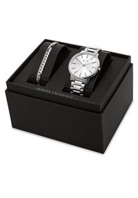 Armani Exchange Zegarek Cayde AX7138SET Srebrny. Materiał: srebrne. Kolor: srebrny #5