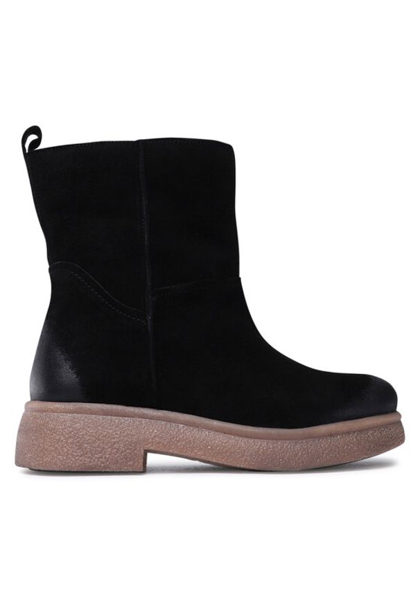 Lasocki Botki WI23-BULGY-04 Czarny. Kolor: czarny. Materiał: zamsz, skóra