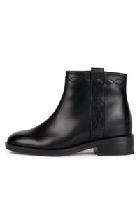 Geox Botki D Larysse D36TXB 00043 C9999 Czarny. Kolor: czarny. Materiał: skóra
