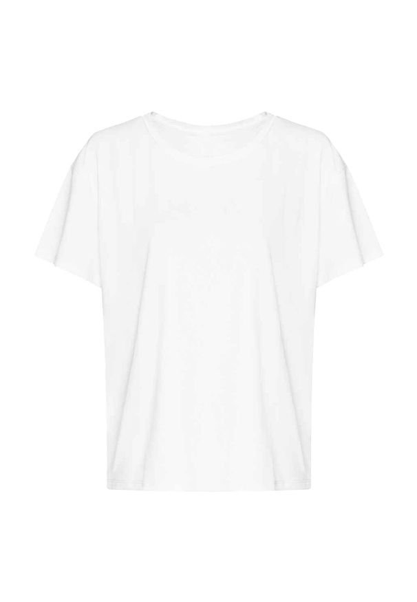 JUST COOL - Koszulka Damska Z Odkrytymi Plecami. Kolor: biały. Sport: turystyka piesza