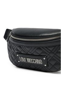 Love Moschino - LOVE MOSCHINO Saszetka nerka JC4003PP1MLA000B Czarny. Kolor: czarny. Materiał: skóra