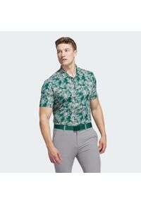 Adidas - Koszulka polo Ultimate365 Mesh Print. Typ kołnierza: polo. Kolor: różowy. Materiał: mesh. Wzór: nadruk. Styl: sportowy