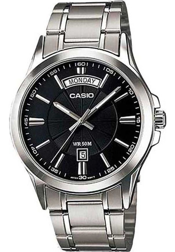 Zegarek Casio Zegarek marki Casio model MTP-1381D kolor Szary. Akcesoria męski. Sezon: Cały rok NoSize. Kolor: szary